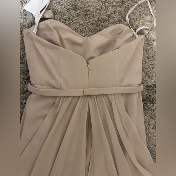NWT Strapless Chiffon Bridesmaid Dress with Swag Skirt size 6 STYLE# F19… - Picture 11 of 13